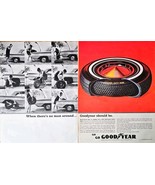 1964 GOODYEAR Life Guard TIRES Print Ad &quot;When there&#39;s no man around&quot; VTG - $253.70 MXN