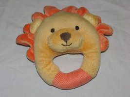 Fisher Price Little Snugamonkey Stuffed Plush Yellow Orange Lion Ring Rattle Toy - £9.91 GBP