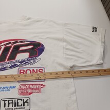 Vintage 1994 Fruit of the Loom TEAM SIR RACEWAY Men's XL White Graphic T Shirt image 12
