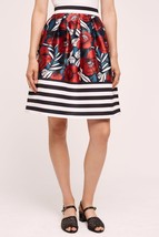 Nwt Anthropologie Callam Pleated Floral Skirt By Hd In Paris 6 - £45.35 GBP