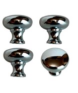 LOT OF 4 Hafele Furniture Hardware Chrome Metal Handle Cabinet Knob Draw... - €7,64 EUR