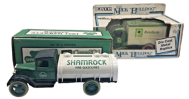 Ertl Shamrock Tanker Metal Bank Truck &amp; Publix Produce Van 1988 Bulldog ... - £65.54 GBP