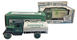 Ertl Shamrock Tanker Metal Bank Truck &amp; Publix Produce Van 1988 Bulldog ... - £65.88 GBP