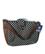 Tote Bag New SLOANE RANGER White and Black Checkered Shoulder Bag - £8.64 GBP