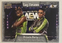 Marq Quen Isaiah Kassidy Trading Card AEW All Elite Wrestling #88 - £1.48 GBP