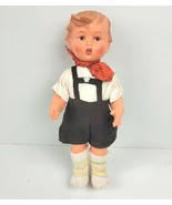 Vintage M J Hummel Goebel Vinyl Boy Doll Moveable Arms Legs Head  11&quot;  - £14.14 GBP