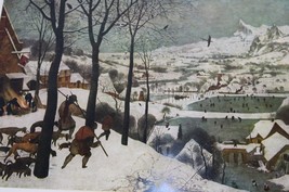 Hunters In The Snow Pieter Bruegel Print Vintage 54819 - £15.48 GBP