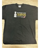 Detroit Red Wings T-Shirt Stanley Cup 1998 - Men&#39;s 2XL - Black Embroidered - $19.75