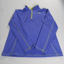 The North Face Youth Girl&#39;s XL (18) Purple 1/4 Zip Pullover Fleece Sweat... - $19.79