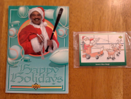 1992 Reggie Jackson Upper Deck Christmas Happy Holidays Card w/ 10 Trading Cards - £21.20 GBP