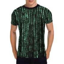 Matrix Computer Coding Men&#39;s All Over Print T-shirt (USA Size) - $20.00