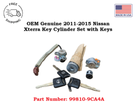 99810-9CA4A OEM Genuine 2011-2015 Nissan Xterra Key Cylinder Set w/ 3 Keys - $138.14 CAD