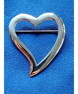 925 Sterling Silver Leonore Doskow Heart Brooch Pin Free Shipping - €34,23 EUR