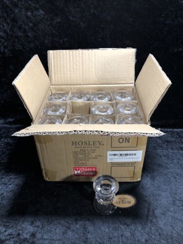 Hosley Set of 24 Glass Taper Candle Holders 2.5 Inch High - $24.74