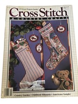 Cross Stitch and Country Crafts Magazine Christmas Stocking Garden July/Aug 1988 - £7.08 GBP