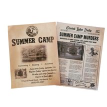 2 x Jason Vorhees, Friday the 13th, Camp Crystal Lake Concept pages art,... - £11.98 GBP