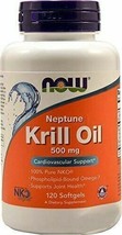 NEW NOW Foods Neptune Krill Oil Support Joint Health Supplement 500 mg 120 Sgels - £36.99 GBP