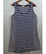 Boden Navy White Striped Sleeveless Cotton Tank Dress Womens 10 - $421.98 MXN