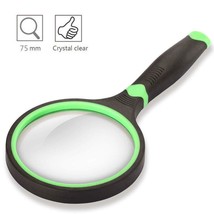 Shatterproof 3.5X Magnifying Glass for Reading and Hobbies, 75mm Non-Scr... - £9.30 GBP