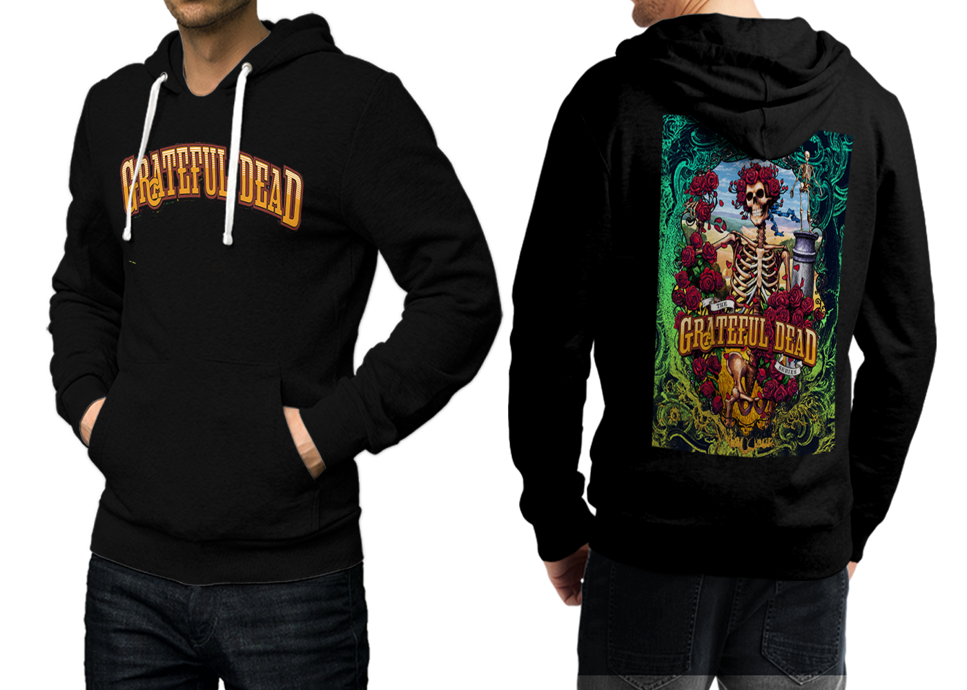 Primary image for Grateful Dead High-Quality Men's Black Hoodie High-Quality Men's Black Hoodie