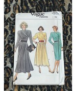 Vintage Vogue Sewing Pattern 9733 Size 12 Dress 80s 90s - £4.68 GBP