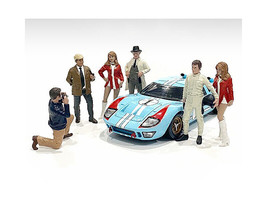 Race Day 2 6 piece Figurine Set for 1/18 Scale Models American Diorama - £63.27 GBP