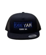 Obeyah Direct Embroidered Flat b Bill Adjustable SnapBack Hat Cap - $532.12 MXN