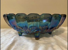 Carnival Glass Iridescent Rainbow Vintage Dish [Item 033] - $51.43