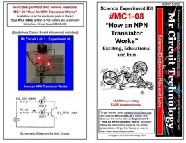 MC1-08 ** Mr Circuit Science ** Experiment Kit -How An NPN Transistor Works - $4.90