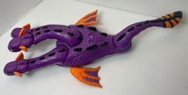 Mattel Imaginext Dragon Sea Serpent 18&quot; Purple 3 Headed 2010 - £8.88 GBP