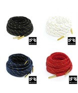 Gold Thread Flat Shoe Laces Black Red Navy White - $8.99