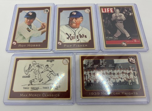“THE NATURAL” Movie 5 Card Set- Roy Hobbs Pop Fisher New York Knights - $49.45