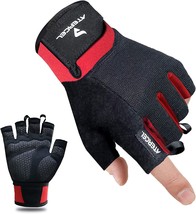 Workout Gloves for Men and Women, Exercise Gloves [red] - £22.93 GBP