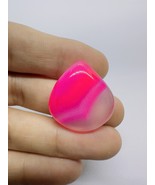 Beautiful Pink Agate, One Peace in Pear Shape for pendent - €10,42 EUR