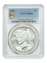 1935 $1 PCGS MS66 - £2,187.65 GBP