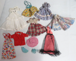 Vtg Barbie Doll Original 1960&#39;s-70s Mod Clothing Lot Floral, Resort, 8688 Gown - £61.88 GBP