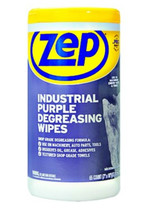 Zep ZUINDPRPL65 Industrial Purple Degreasing Wipes, 65 Count - $13.79