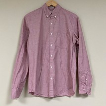 J. CREW Shirt Men’s Medium Button Down Slim Fit Stretch Pink Top Preppy Spring - £29.48 GBP