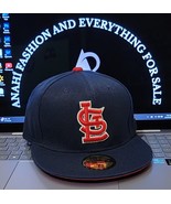MLB-St Louis Cardinals 59FIFTY Fitted New Era Navy/Red Hat New - $494.95 MXN