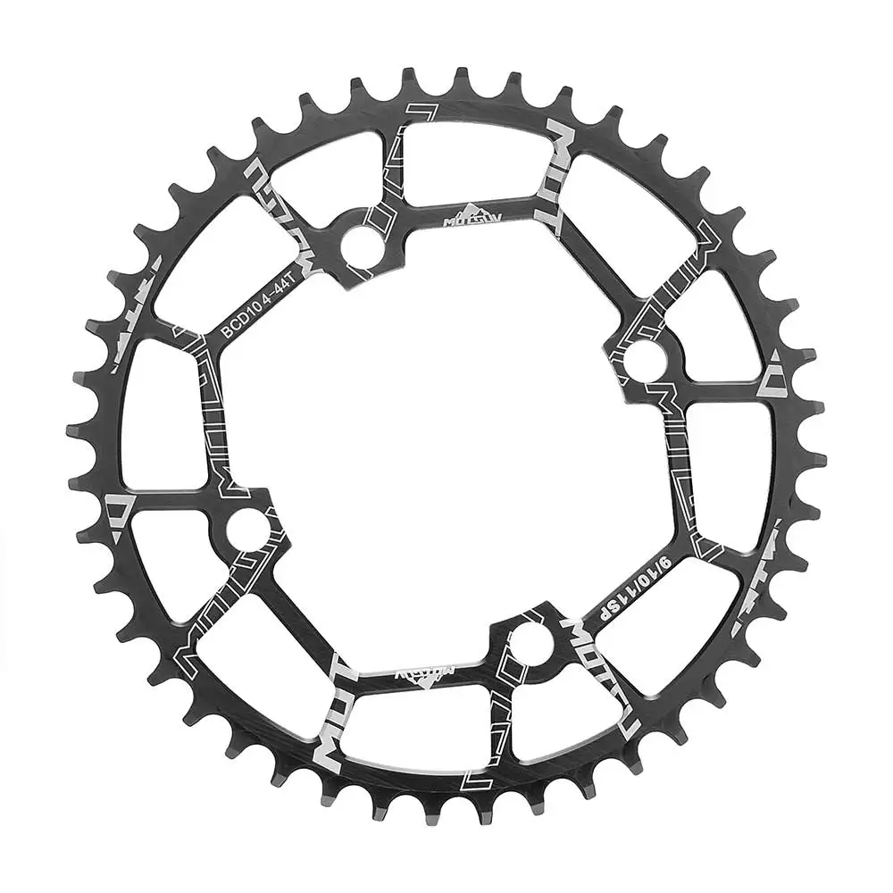 MOTSUV 104BCD with Bolts  Black 40T 42T 44T 46T 48T 50T 52T Mountain Bicycle Cha - $125.30