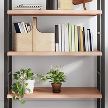  Wall Shelf Light brown Solid oak wood with a varnish finish - $4,036.01 MXN