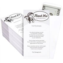 500 Housekeeping Thank You Envelopes For Cash, Coins, Gratuity, 3.5 X 6.5&quot; - £42.21 GBP