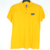 Blockbuster Video Employee Uniform Shirt Women&#39;s Size L Large Vintage Yellow - £10.76 GBP