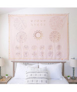 Zodiac Tapestry Fabric Wall Cover Frosting/Hanging Pink Background Backd... - $14.25 CAD
