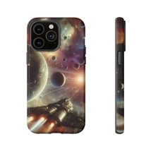 Space Art Tough Cases, Spaceship Traveling Protection for iPhone Galaxy ... - $524.68 MXN