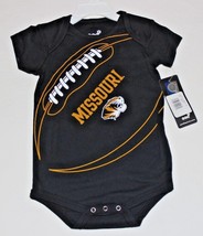 New Infant Ncaa Missouri Tigers ONE-PIECE Short Sleeve Pullover Bodysuit W/SNAPS - £9.87 GBP