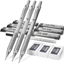 Nicpro Metal 0.9 Mm Mechanical Pencil Set With Case, 3 Pcs. 0.9 Mm, Sket... - $41.92