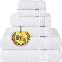 Cotton Paradise 6 Piece Towel Set, 100% Cotton Soft Turkish - £43.71 GBP