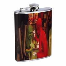 Vintage Magic Magician Poster D4 Flask 8oz Stainless Steel Hip Drinking Whiskey - £11.61 GBP