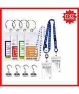 Travel in Style: 4 Luggage Tags with Zip Seal, ID Holder &amp; 27lbs Magneti... - $31.67